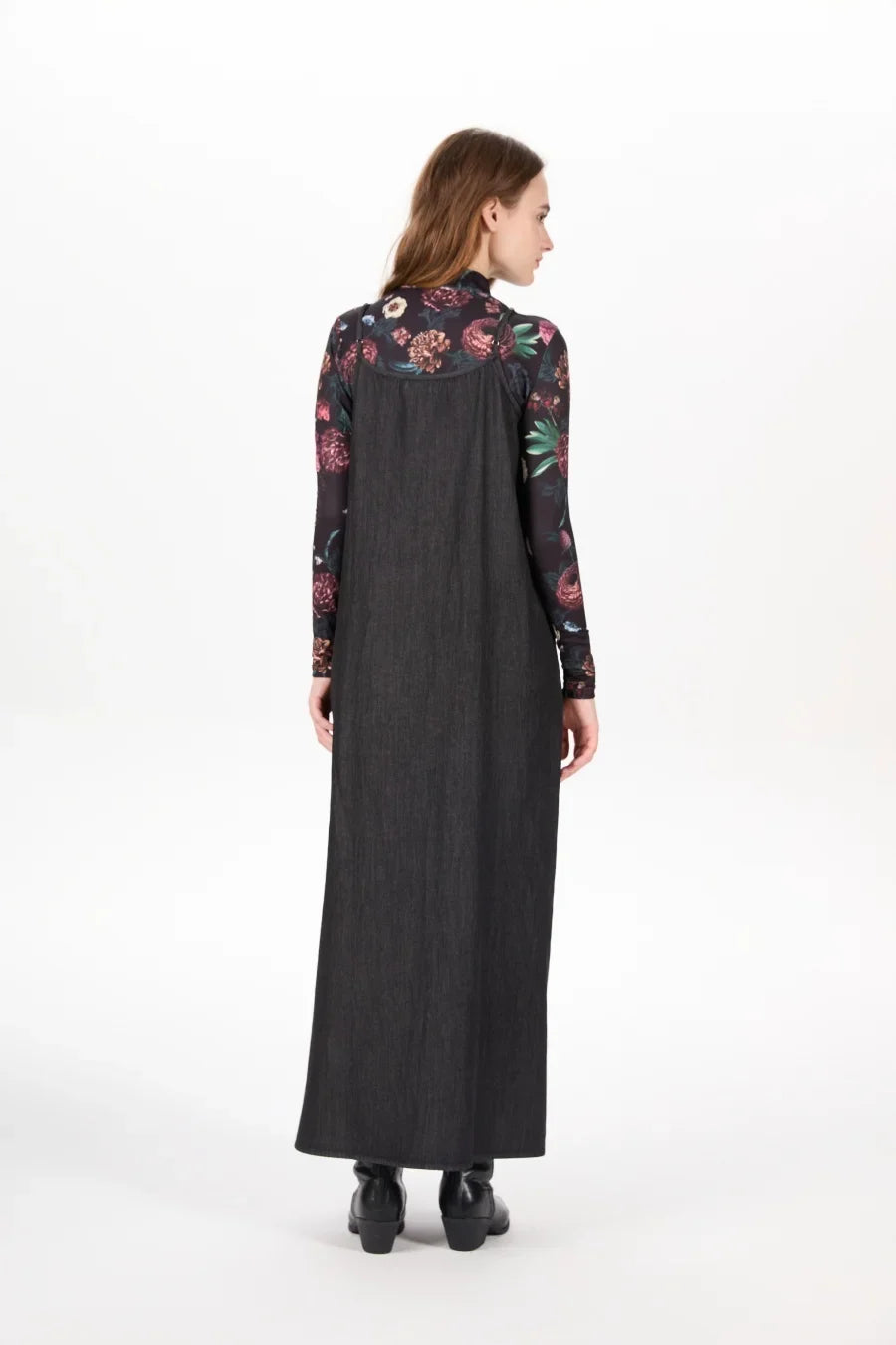 AW25 Denim set loose Shirt + slip dress Aline adjustable dress