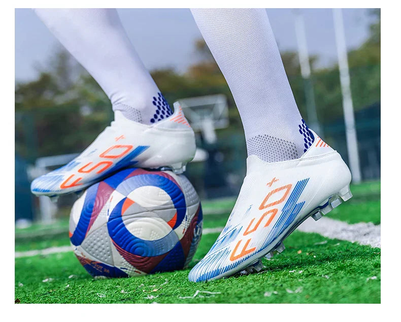 X2517 Slip-on F50 Mens Football Boots Boys FG/TF Training Studded Fast Soccer Cleats Pro Non Slip Football Shoes for Man 35-45