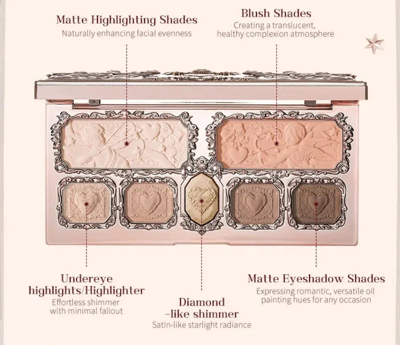 Makeup Sets Little Angel Bunny Garden Lip Glaze Blush Shell Jewelry Birthday Gift Kit De