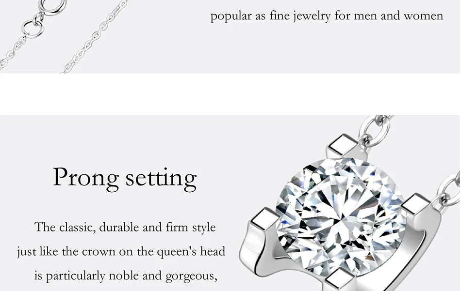 0.5-2CT Moissanite Necklace for Women S925 Pure Silver Classic Bull Head Laboratory Diamond Pendant Luxury Jewelry