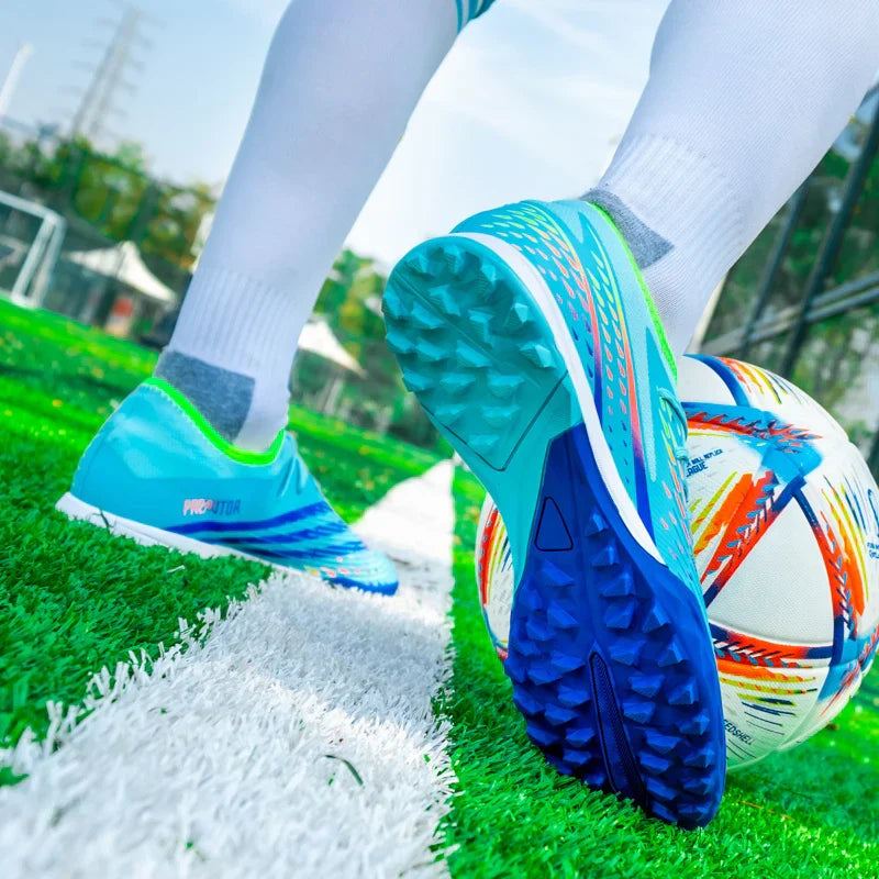 Soccer Shoes Men's Women TF/FG Football Boots Non-Slip Cleats Traning Grass Sneakers Teenagers Outdoor Breathable Sport Footwear