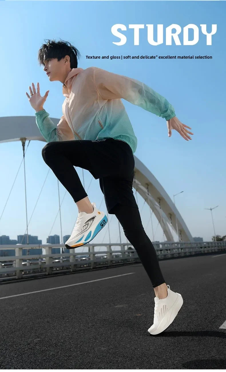 Carbon Plate Running Shoes Professional Marathon Racing Lightweight Bounce Cushion Breathable Sports Sneakers
