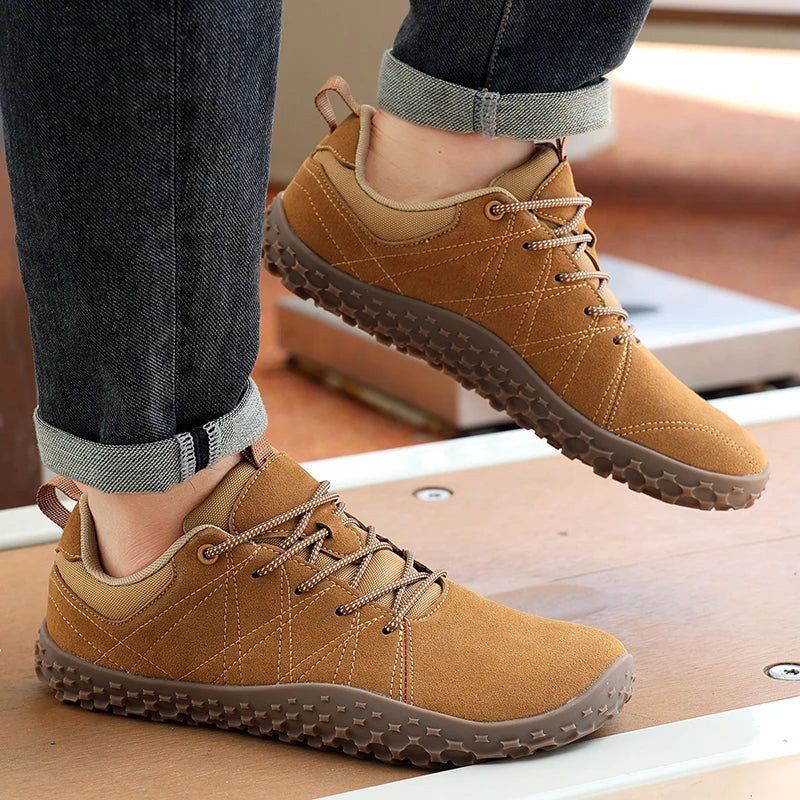 Outdoor Wide Toe Barefoot Men Hiking Shoes Minimalist Walking climbing Shoes Comfort Breathable Zero Soles Man Casual Sneakers