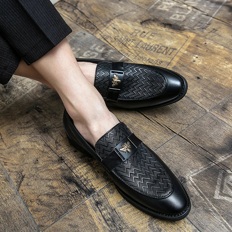 Fashion Size 6~13 Mens Dress Casual Leather Designer Wedding Mules Luxury Business Italian Slippers Loafers Oxford Shoes for Men