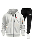 Men's Tracksuit Hoodies Pants Plus Size Autumn Winter Daily Casual Sporty Jogging Suit Fashion Sweatshirt Outfit Male Sports Set