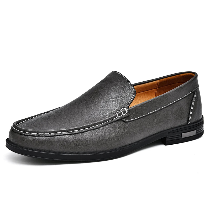 Male Comfy Walking Shoe Genuine Leather Slip on Mens Loafers New Trend Casual Shoes Men Designer Moccasins Hot Sale Drive Shoes