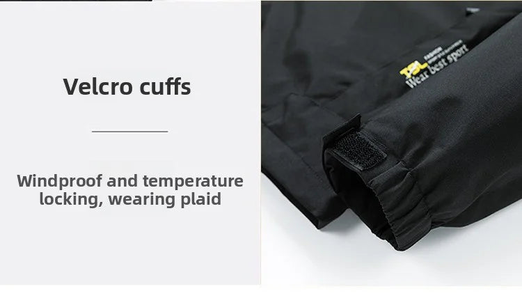 Waterproof Windbreaker Men Jacket Autumn Spring Outdoor Softshell Hooded Coat Sports Hiking Camping Coats Lightweight Jackets