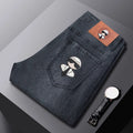 Fashion Men Jeans Stretch Straight Leg Casual Slim Fit Denim Pants Male Brand Luxury Design Business Classic Trousers