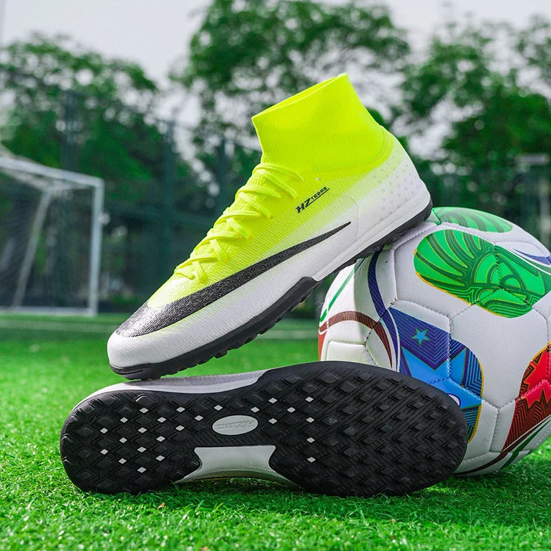 New Men Football Boots Women Professional Soccer Shoes Hot Sale TF/FG Sneakers Unisex High-quality Futsal Cleats Ultralight