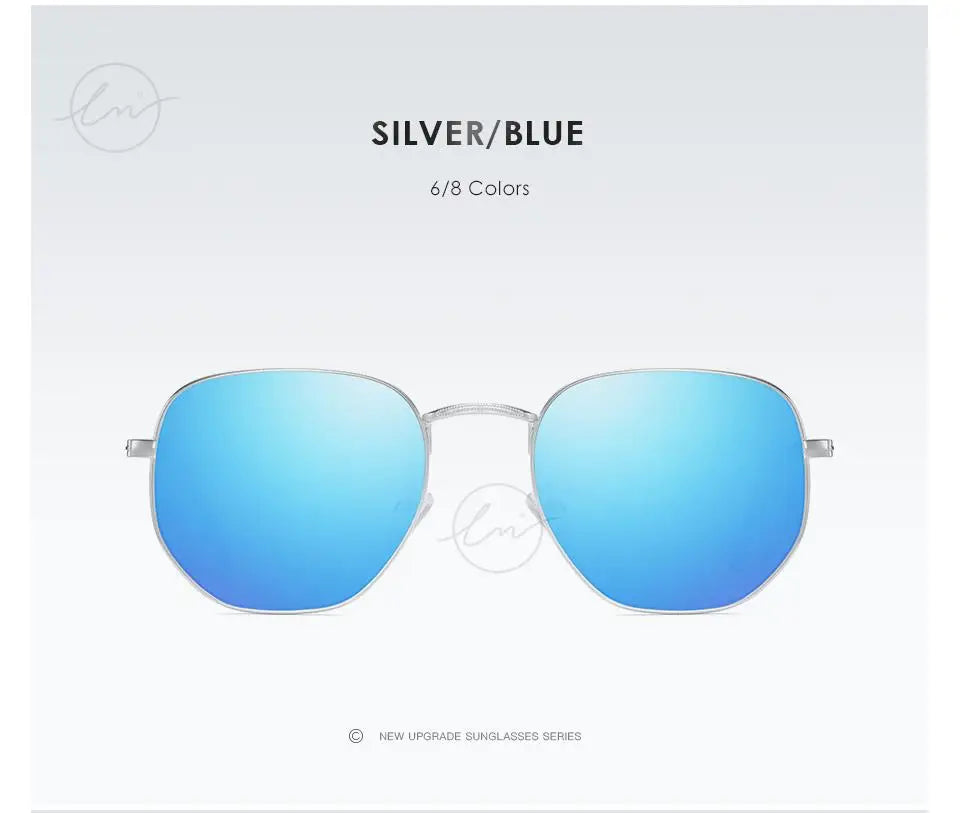 New Fashion Women Hexagon Sunglasses Men Retro Polarized Driving Coating Mirror Sun Glasses Goggle UV400 Eyewear gafas de sol