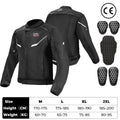 Men's Motorcycle Jacket Summer Soft Mesh  CE Certified Protector Gear Breathable Riding Cycling Outfit