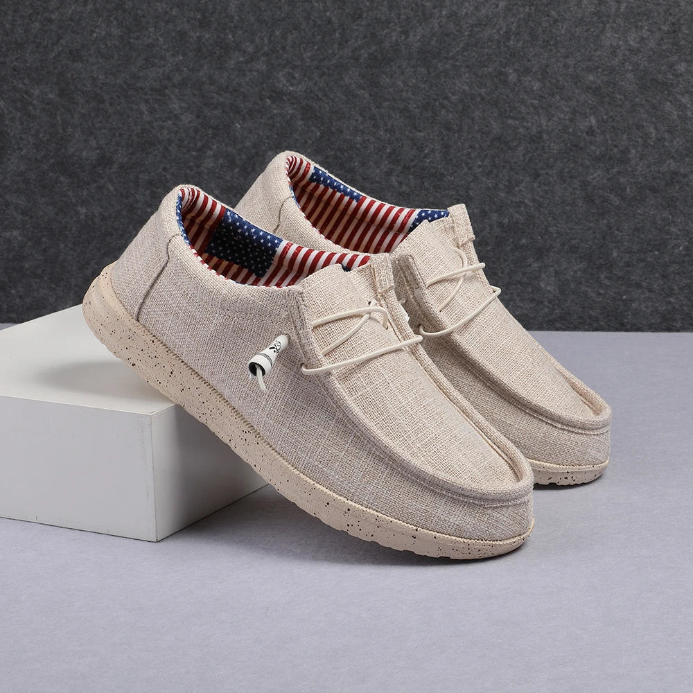 Plus Size Men's Solid Color Breathable Slip On Classic Loafer Shoes Comfy Casual Durable Lightweight Walking Shoes