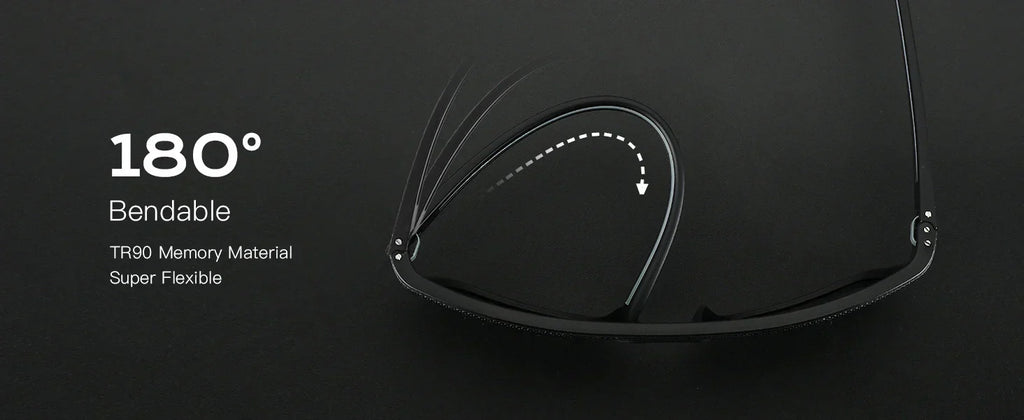 Polarized Sunglasses for Men Lightweight TR90 Frame UV400 Protection Square Sun Glasses