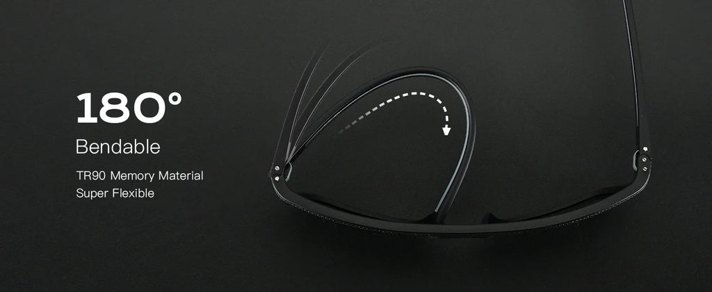 Polarized Sunglasses for Men Lightweight TR90 Frame UV400 Protection Square Sun Glasses