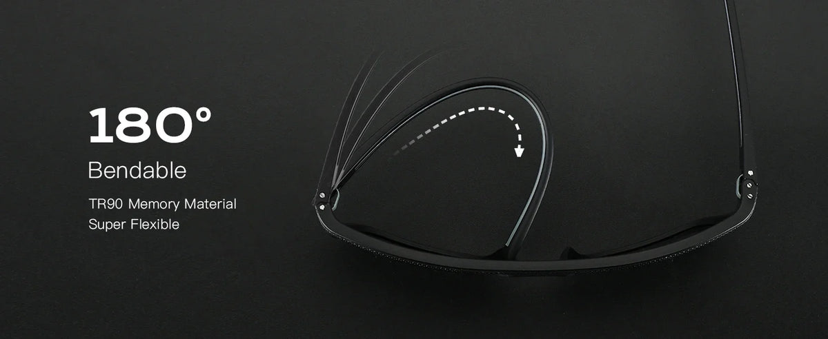 Polarized Sunglasses for Men Lightweight TR90 Frame UV400 Protection Square Sun Glasses