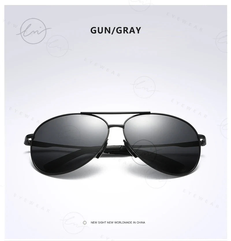 Classic Pilot Sunglasses Polarized Man Anti-Glare Safe Driving Glasses Woman Fishing Goggles Unisex UV400 Gafas De Sol