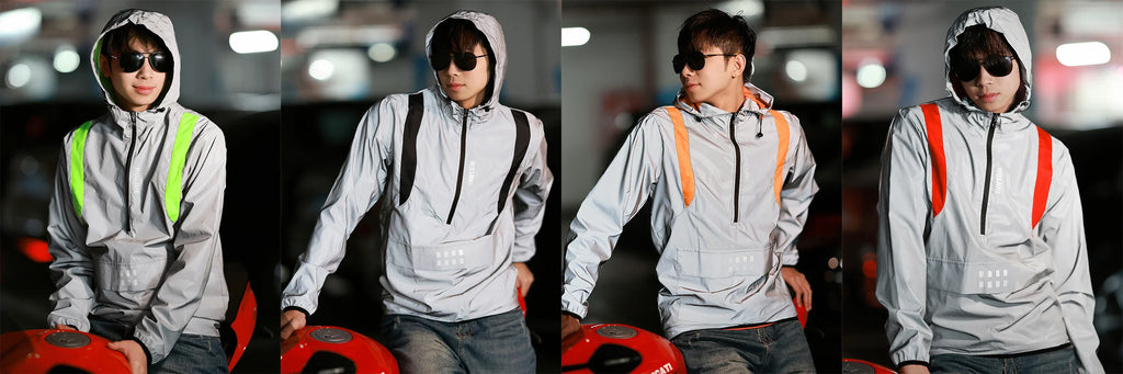 Reflective Cycling Jacket Winter Autumn Bicycle Windbreaker Bike Soft Windproof Waterproof Motorbike Jacket Men Coat