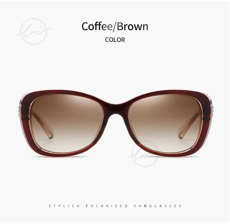 Young Style Women's Sunglasses Gradient Polarized Driving Glasses Luxury Design Ladies Elegant Lunette De Soleil Femme