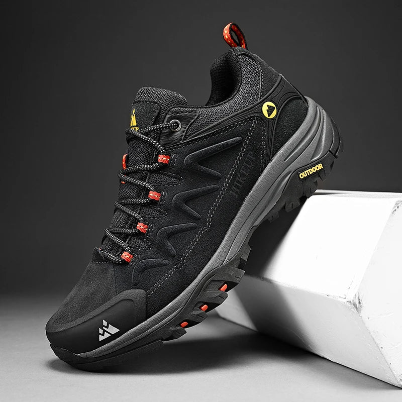 Leather Men Shoes for Men's Casual Shoes Fashion Waterproof Winter Luxury Designer Brand Work Boots Man Non-slip Sneakers
