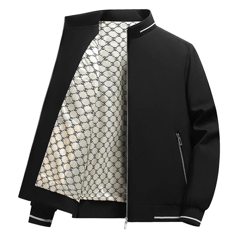 8XL Jacket Men Plus Size Autumn Casual Loose Coats Business Formal Jackets Spring Big Size Windbreaker Solid Outwear 6XL 7XL