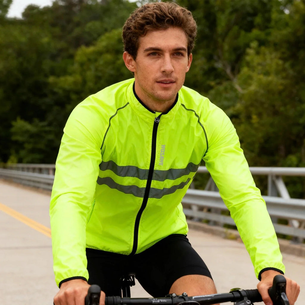 Wind Jacket Lightweight Cycling Windbreaker Windproof Bike Jacket Water Resistant Long Sleeve Jersey Wind Coat Vest