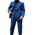 2-Pieces Retro Corduroy Double Breasted Suit Set(Blazer+Pants)High-Quality Warm Luxurious Set Wedding Part Prom Dinner Wrok