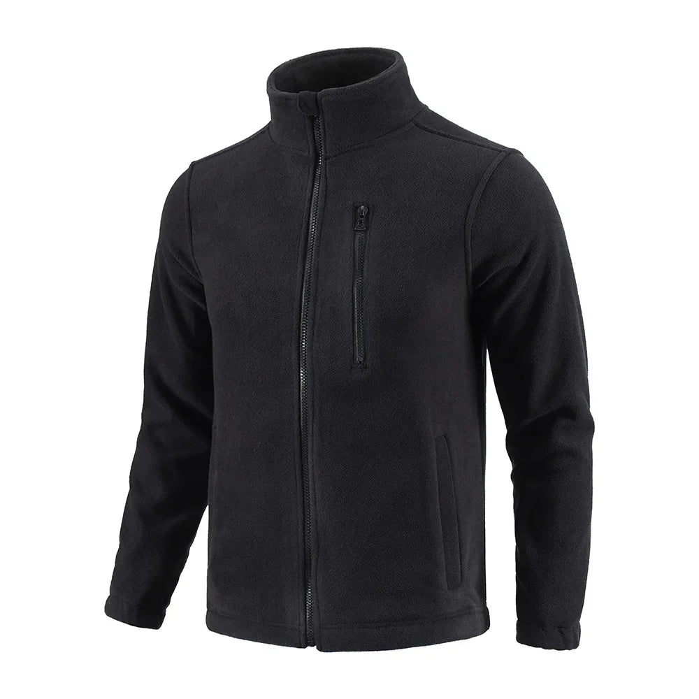 Outdoor Camouflage Fleece Jacket Double-Sided Shake Fleece Cardigan Tactical Jacket Warm Mountaineering Suit
