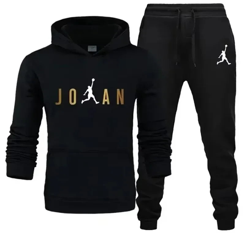 Winter hoodie set, pants, casual jogging clothes, sportswear, sportswear