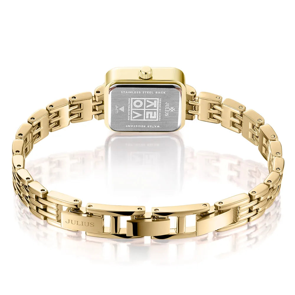 Watch For Women  Women's Stainless Steel Band Luxury Gift Watch Dual-Layer Dial Fashion Montre JA-771