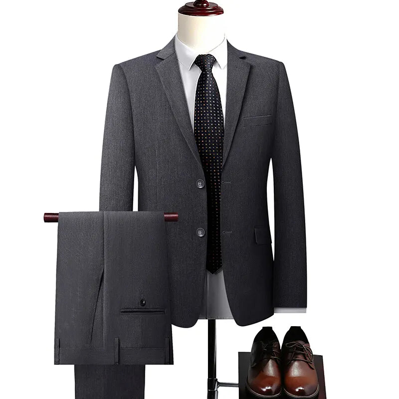 Men High quality four-sided stretch Suit
