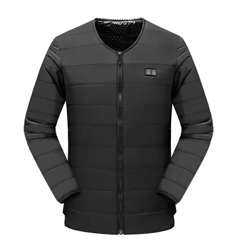 2025 Winter New Dual-Control Zone 22 Smart Heated Cotton Jacket Electric Heated Vest for Men