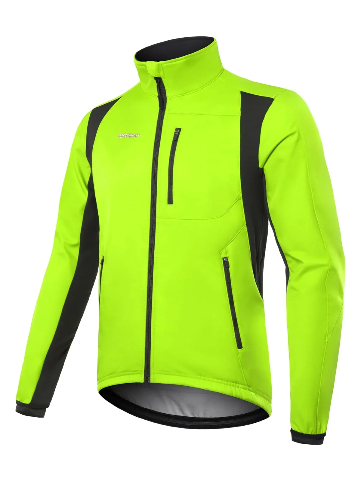 Men's Winter Cycling Jacket Softshell Windproof Thermal Fleece Bike Jacket Running Jacket Windbreaker BGA025