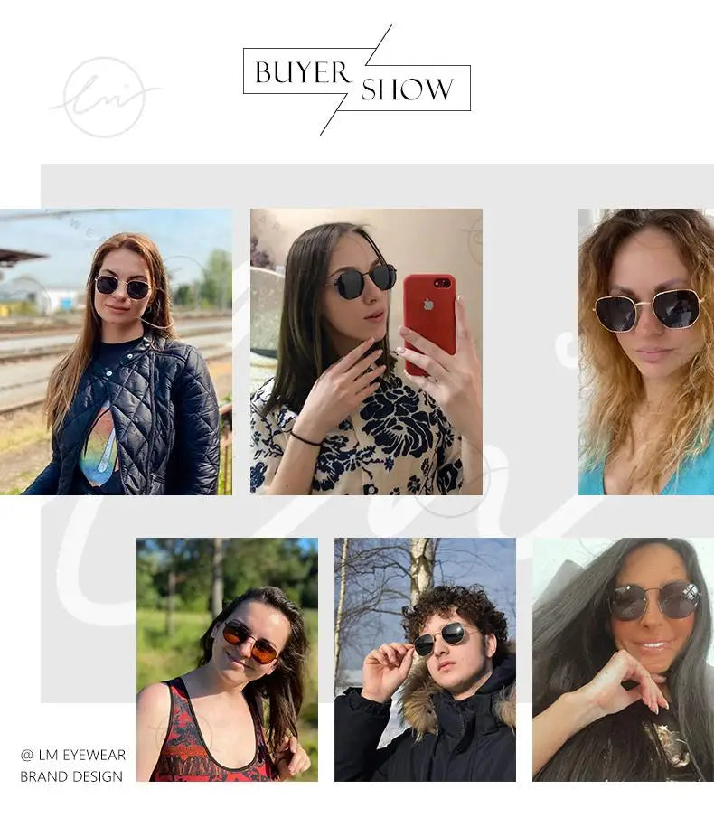 New Fashion Women Hexagon Sunglasses Men Retro Polarized Driving Coating Mirror Sun Glasses Goggle UV400 Eyewear gafas de sol