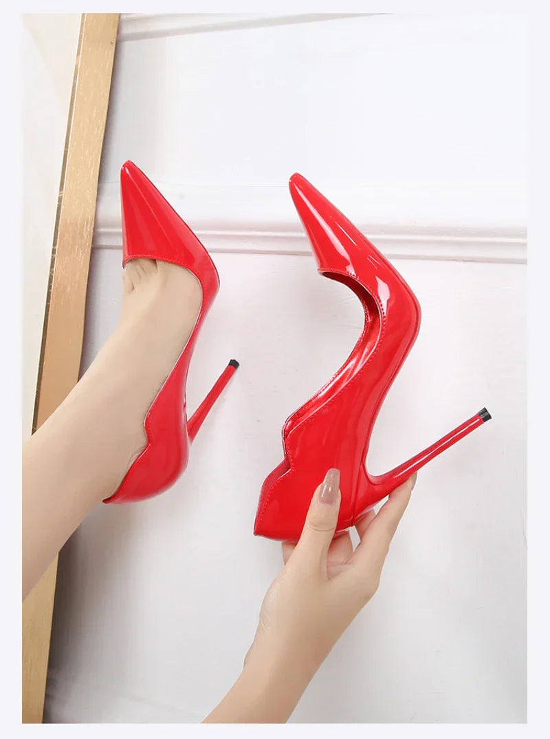 European And American Nightclubs Dressing Dance High Heels Women's Thin Heels Black Bed Pointed Toe French Single Shoes Women