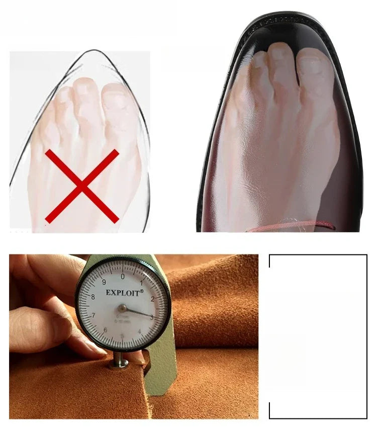 Fashion Business Dress Men Shoes Classic Leather Men's Formal Shoes Comfortable Slip On Dress Shoes Men Oxfords Size 47 48