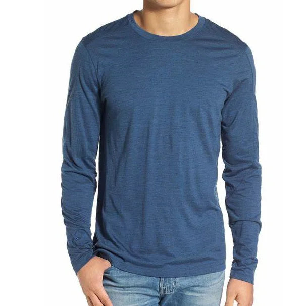 100% Merino Wool men long sleeve T Shirt Thermal Base Laye Wool Shirt 200gsm Wicking Breathable Anti-Odor