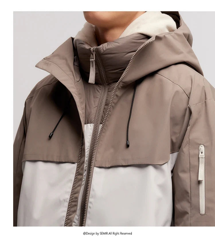Down Jacket Men Three-in-One Two-Piece Set 2024 New Winter Four-Proof Outerwear Down Jacket