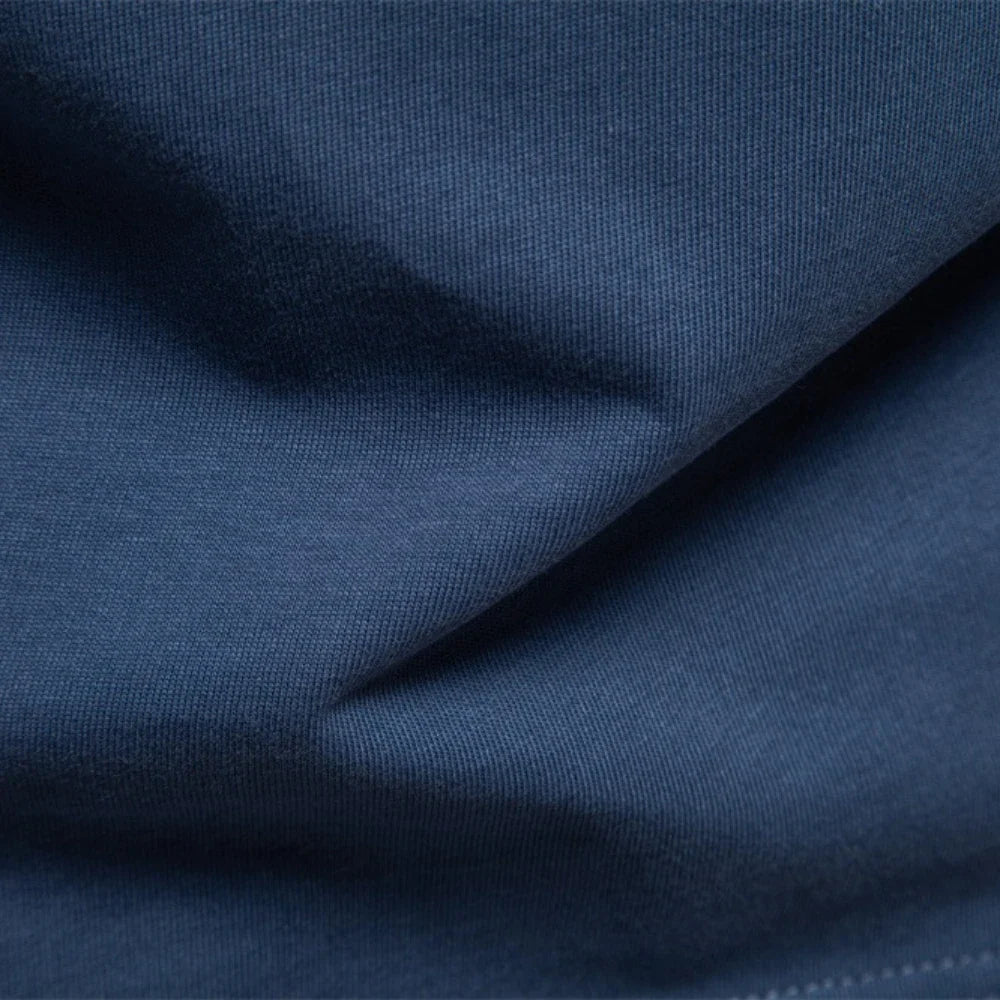 Men's Long SleeveT-shirt Fashion HIgh Quality Cotton t shirt for man button collar basic tshirt