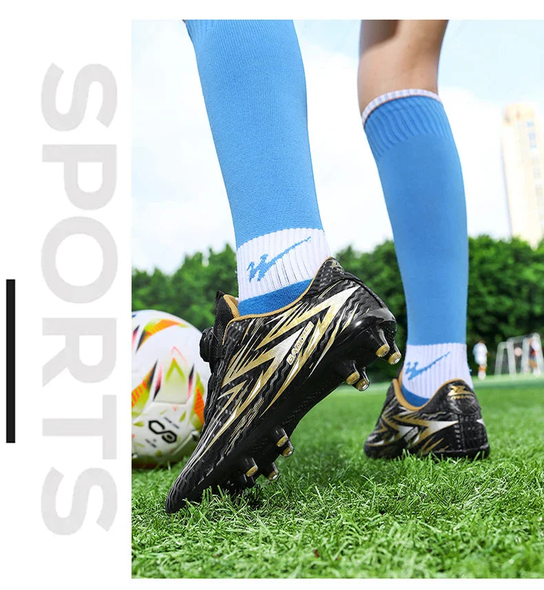 Kids Soccer Cleats Boys Football Boots Children Training Shoes Youth Ultralight Non-slip Sports Sneakers Breathable Comfortable