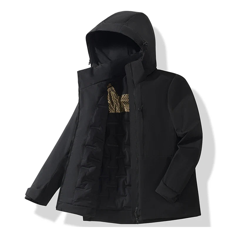 Warm Fleece Jacket Men Women Waterproof Windproof Winter Coat Unisex Outdoor Hiking Camping Skiing Climbing Windbreaker