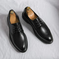Classic Derby Shoes Brogues Leather Man Business Dress Office Leather Shoe For Men Fashion Patent Leather Party Wedding Shoes