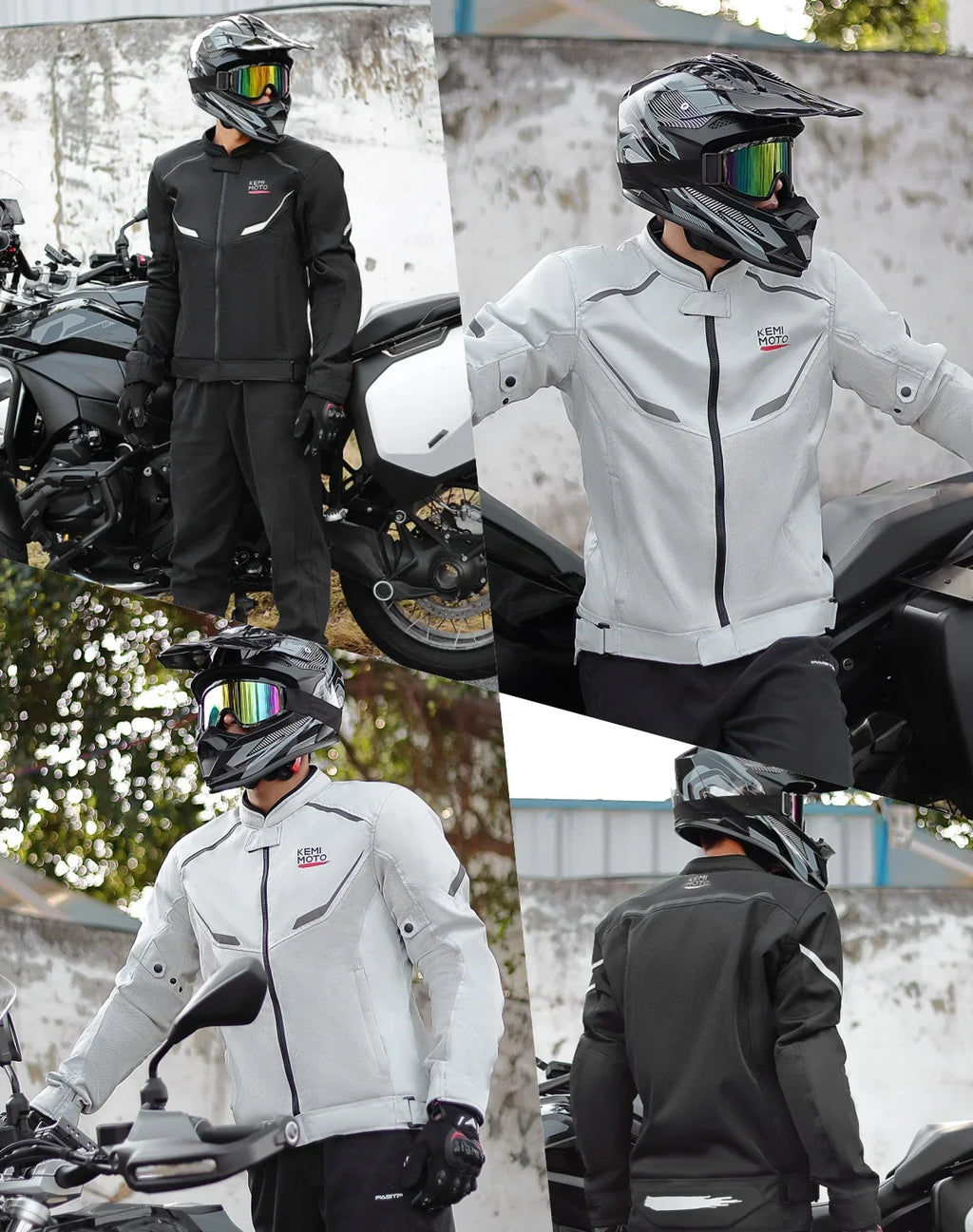 Men's Motorcycle Jacket Summer Soft Mesh  CE Certified Protector Gear Breathable Riding Cycling Outfit