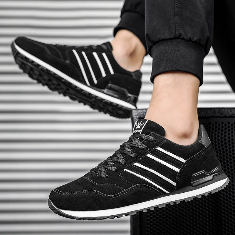 Artificial Leather Men Causal Shoes Male Spring Men Casual Light Shoes Sneakers Lac-up Flats Breathable Outdoors Sapato