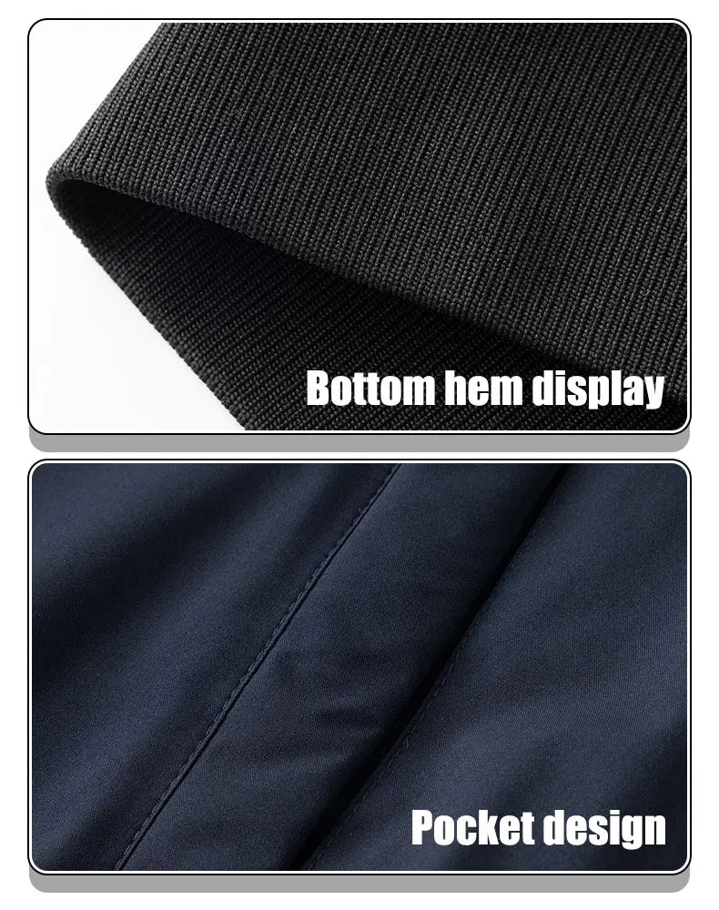 Spring Autumn Men's Casual Jackets Fashion Baseball Coat Light Soft Flying Jackets Men Business Men's Standing Collar Jacket