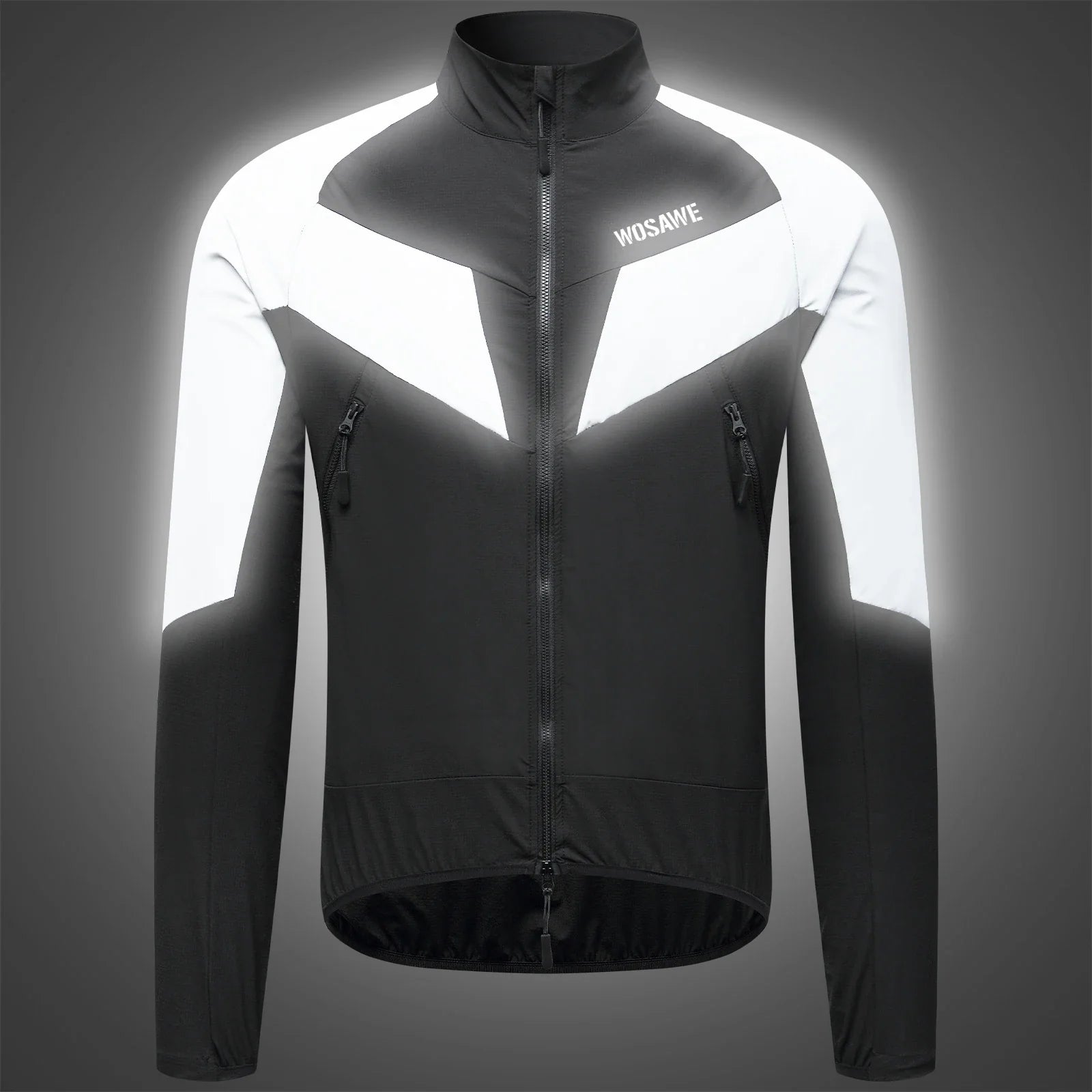 Reflective Cycling Jacket Winter Autumn Bicycle Windbreaker Bike Soft Windproof Waterproof Motorbike Jacket Men Coat