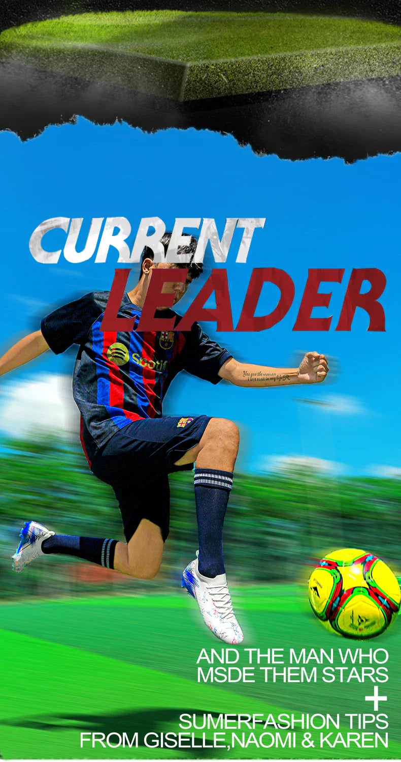 New Men's Football Boots Cleats Non-Slip Sneakers Training Soccer Shoes Top Quality FG Wholesale Drop Shipping Unisex Adult