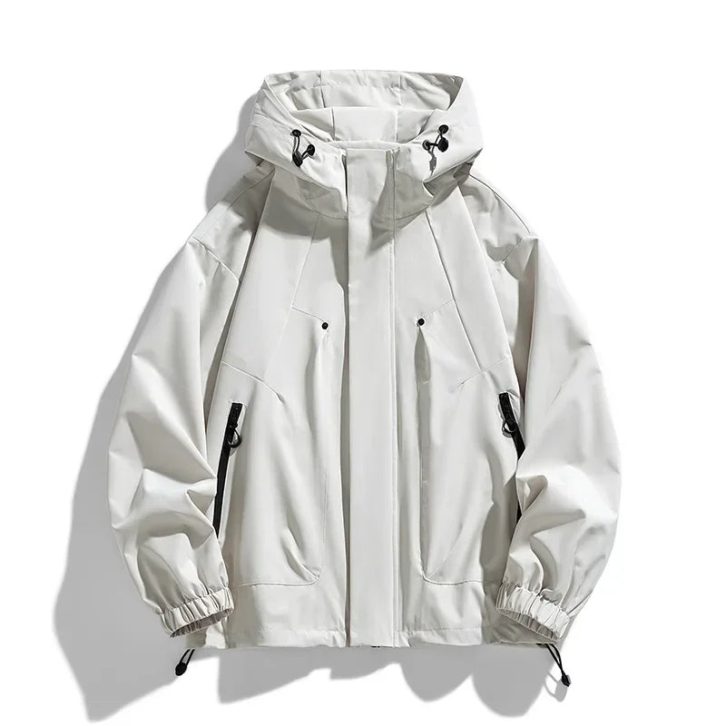 Softshell 8XL Men Jacket Hooded Windbreaker Trench Oversize 6XL 7XL Plus Size Waterproof Black Bomber Camping Loose Thin Coats