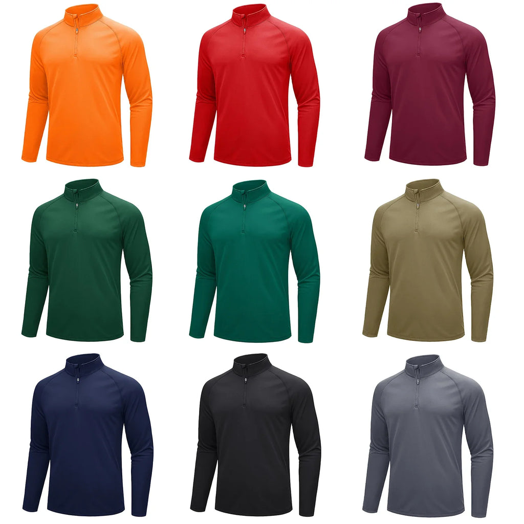 Mens UPF50+ UV Protection T-Shirt Lightweight Long Sleeve Quick Dry Fishing Shirt Outdoor Hiking Workout Rash Guards