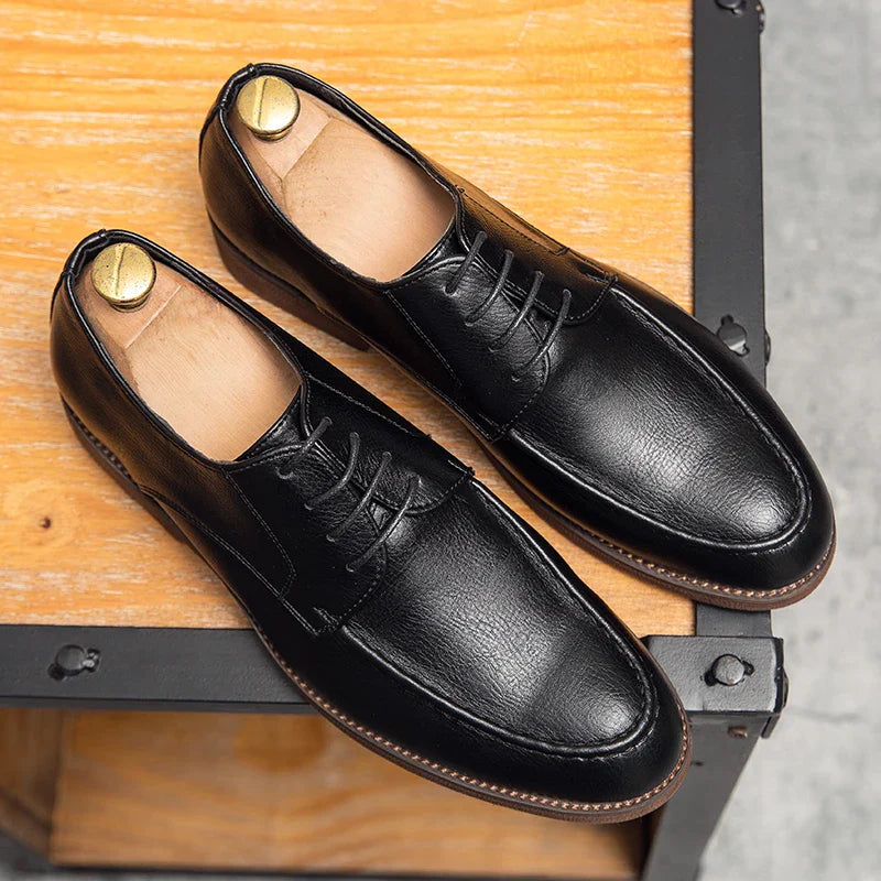 Spring Autumn New Men's Genuine Leather Casual Shoes Outdoor Work Shoes Office Dress Shoes Men's Wedding Shoes Free Delivery