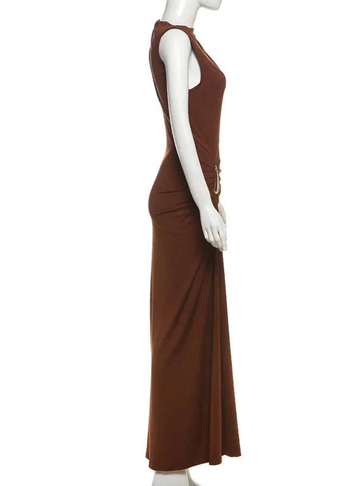 Sisterlinda Solid Slim Fit Girdle Lift The Hips Maxi Dress Women Sexy Popular Body-shaping Vestidos Girl Festival Party Bodycon